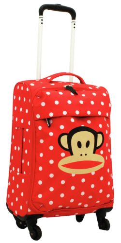 Paul Frank - Julius Monkey Spot Small 4 Wheel Suitcase - Red
